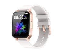 AD-BCrbgen Smartwatch sportivo impermeabile con ricarica magnetica multifunzione Bluetooth Frequenza cardiaca Keep Step Orologio sportivo con braccialetto intelligente (Color : White)