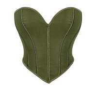 AD-BCrbgen Top Corsetto for Donna - Lingerie Modellante Overbust dal Design Rinascimentale for l'uso Quotidiano o for Eventi Speciali(Olive Green,XS)
