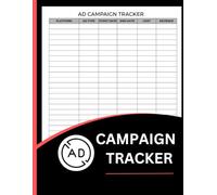 Ad Campaign Tracker Log Book (8.5 x 11 Inches): Marketing Performance, Ad Spend, ROI, Leads & Campaign Results