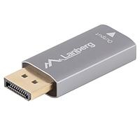AD-DP-HD-01 Adattatore Displayport Maschio, HDMI Femmina Argento Alluminio LA...