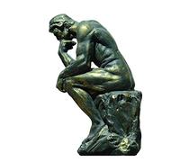 AD&HD Rodin's Pensatore Statua Resina Uomo Classico Scultura Arte Astratto Figurine Home Decor (Color : Resin, Dimensione : Height: 22cm(8.66inch))