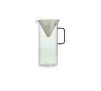 AD HOC Caffettiera IMPACT 1000ml Vetro Grigio Acciaio Inox grigio chiaro