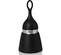 Ad Hoc Floatea TE01 Filtro per il tè galleggiante a forma di uovo, in acciaio INOX e nylon, colore: Nero