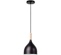 ad Isola Cucina semplicità Moderna creatività Lampada Sospensione Lampadario Rovere E27 Illuminazione a soffitto Tradizionale Classica per Bar in soffitta Cavo Regolabile 1M Droplight (Colore : Bla