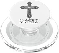 Ad majorem Dei gloriam - gloria cattolica di Dio PopSockets PopGrip per MagSafe