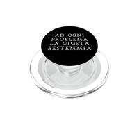 Ad ogni problema la giusta bestemmia Scherzo divertente PopSockets PopGrip per MagSafe