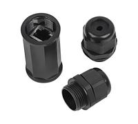 AD-RJ45-OS6-IP67 interruttore RJ45 nero cat: 6 prese RJ45, entrambi i lati IP...