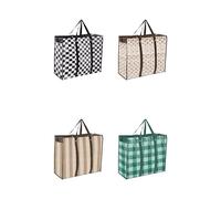 AD TREND 1 Pezzo Borsa Spesa Riutilizzabile in PP con Cerniera 54 x 28 x 64 cm 4 Decori