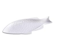 AD TREND 1 Pezzo Piatto da Cucina in Ceramica Forma Pesce 33,5 x 15,5 cm