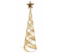 AD Trend Albero Decorativo di Natale in Ferro e PE Oro con 400 LED Luce Calda