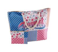 Ad Trend Borsa Mare con Pochette 58 x 18 x H 38 Cm Ass. Blu Verde 1 Pz