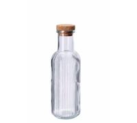Ad Trend Bottiglia Vetro con Tappo Sughero D 9 Cm H 27,5 Cm 1 Lt Trasparente