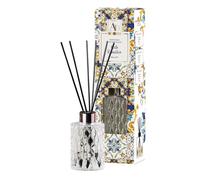 AD TREND Diffusore di fragranza con midollini da 300 ml. in vetro trasparente, Mirto e Basilico