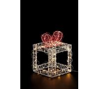 Ad trend Pacco dono luminoso 120 LED bicolore Bianco - luce calda e rosso natale