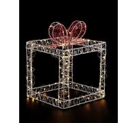 Ad trend Pacco dono luminoso 160 LED bicolore Bianco - luce calda e rosso natale