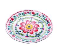 Ad Trend Piatto Piano Glen in Melamina D 28 Cm H 3 Cm Multicolor