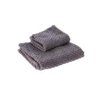 Ad Trend Set 2 Asciugamani Travis 36 x 56 Cm 53 x 96 Cm Grigio