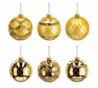 Ad Trend Set Palline di Natale Vetro Oro D 10 Cm Ass. 1 Pz