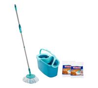 AD TREND Set Pavimenti: Clean Twist Disc Mop Ergo + 2 x Ricambio Clean Twist Disc Mop Microfibre