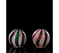Ad Trend Sfera Natale Vetro Ass. con Led 15 Cm Bianco Rosso Verde 1 Pz