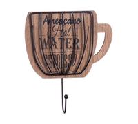 AD TREND-STAR Appendino da Cucina in Legno MDF e Metallo 1 Gancio 12.5 x 5 x 19 cm