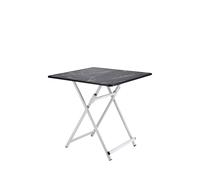 Ad Trend Tavolino Pieghevole in MDF e Ferro 70 x 70 Cm H 71 Cm - Tavolo Salvaspazio Multiuso per Casa e Cucina