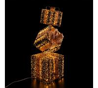 Ad Trend Torre Pacchi Regalo di Natale Oro 2.000 LED da Interno/Esterno 50x50x152 cm