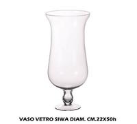 AD TREND Vaso Vetro SIWA CM.33X50h decoro centrotavola confettata