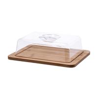 Ad Trend Vassoio Bamboo con Campana 26 x 20 Cm H 7,5 Cm