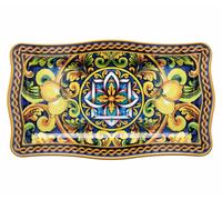 Ad Trend Vassoio Rettangolare Melamina Lemon 48 x 28 Cm H 2 Cm Giallo