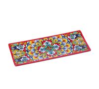 Ad Trend Vassoio Rettangolare Rian in Melamina 27 x 11 Cm H 2 Cm Rosso Blu