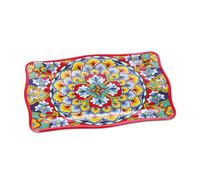 Ad Trend Vassoio Rettangolare Rian in Melamina 30 x 21 Cm H 2 Cm Rosso Blu