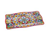 Ad Trend Vassoio Rettangolare Rian in Melamina 48 x 28 Cm H 2 Cm Rosso Blu