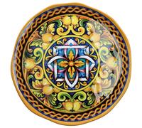 Ad Trend Vassoio Tondo Melamina Lemon D 40 Cm H 2 Cm Giallo