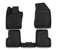AD Tuning FM25003 - Tappetini in Gomma su Misura, 5 Pezzi, Colore: Nero