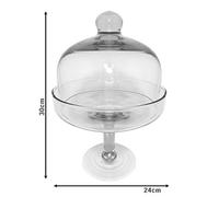 AD Vaso con coperchio vetro Ampolla alzatina biscottiera confettata caramellata