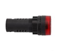 AD16-22SM Buzzer di allarme con luce sonora, indicatore LED rosso lampeggiante con acustico, AC/DC 12V/24V/220V, segnale foro di montaggio 22mm (AC/DC 24V)