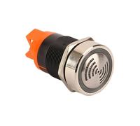 AD16-22SM Spia di allarme LED flash Lampada di segnalazione Cicalino Flashmetal DC12V DC24V AC 220V 22 mm Suono intermittente 10 pezzi(WHITE LED_220V)