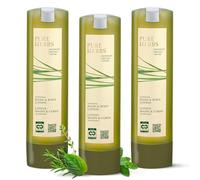 ADA Cosmetics Lozione mani e corpo Pure Herbs 3 x 300 mL | Vegano con melissa, timo e rosmarino - SmartCare, rituale spa alpino, profumo fresco di erbe, Made in Germany