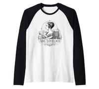 ADA Lovelace Primo Programmatore Portrait Science Pioneer Maglia con Maniche Raglan