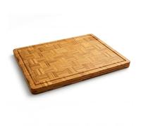 Adabor Tagliere XL in legno di bambù, tagliere da cucina in legno di bambù, extra robusto e delicato sui coltelli, tagliere per colazione, tagliere grande per carne, verdure e pane, tagliere