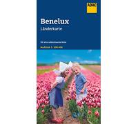 ADAC LänderKarte Benelux 1:300 000: Belgien, Niederlande, Luxemburg