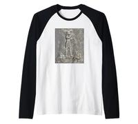 Adad Dio mesopotamico della Tempesta e del Tuono Arte Antica Maglia con Maniche Raglan