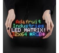 Adafruit 64x32 RGB LED Matrice Pannello,2048 Luminoso RGB,3mm Misura
