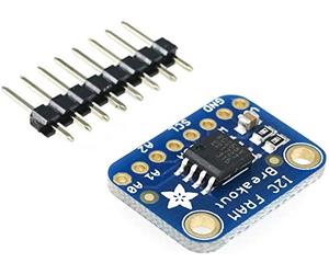 Adafruit Breakout di RAM ferroelettrico Non Volatile I2C 256Kbit / 32KByte per Alimentazione 3V o 5V e stoccaggio Logico o FRAM per Progetto Fai-da-Te 1895