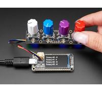 Adafruit I2C Quad Rotary Encoder Breakout con NeoPixel, senza codice rotante, STEMMA QT/Qwiic, 5752