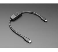 Adafruit Industries SKU 6268 - Cavo dati USB tipo C con interruttore on-off, lunghezza 28 cm