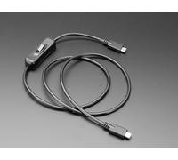 Adafruit Industries SKU 6269 - Cavo dati USB tipo C con interruttore on-off, lunghezza 1 metro