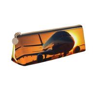 ADAhgu Airplane at Sunset Stampa Versatile Uso Leggero Astuccio con Cerniera Penna Storage Studenti Scuola