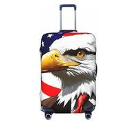 ADAhgu American Bald Eagle Print Stretch Valigie Copertura Universale Elastico Casa Bagagli Protector Viaggio di lavoro, Nero , XL, Bagaglio a mano